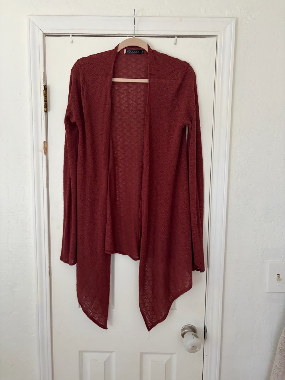 Volcom Go Wrap Cardigan Red